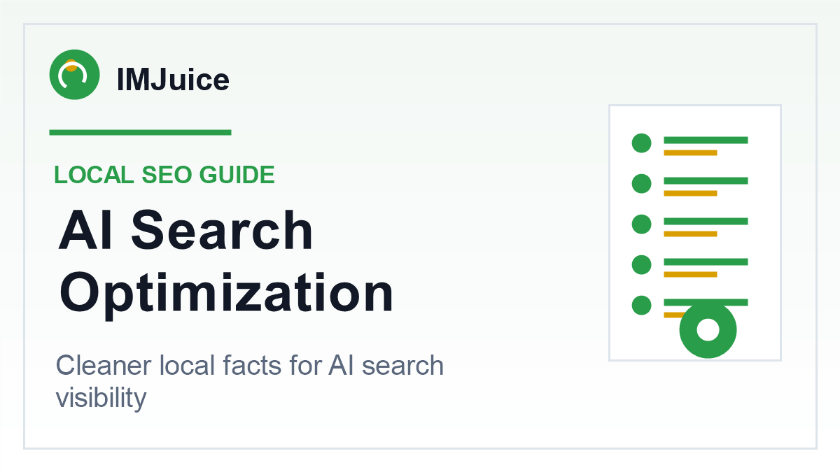 AI search optimization workflow for local businesses