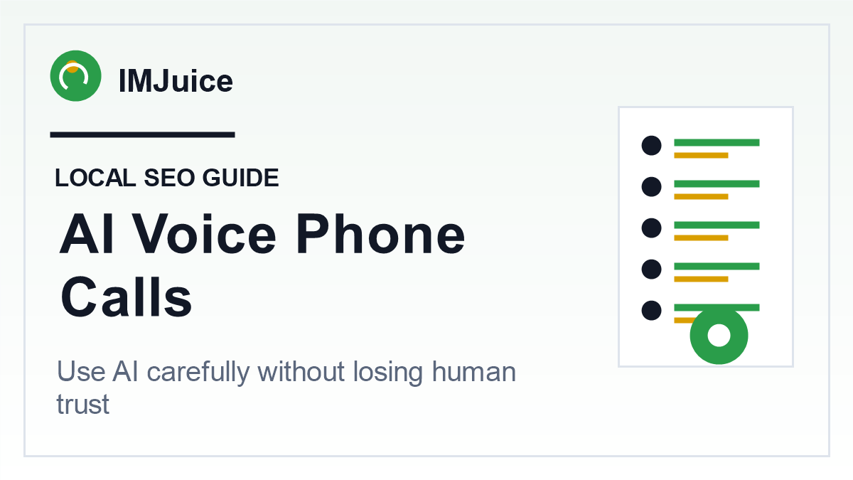 AI voice phone call workflow for local service businesses